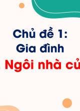 Chủ đề 1. Bài 2. Ngôi nhà của em